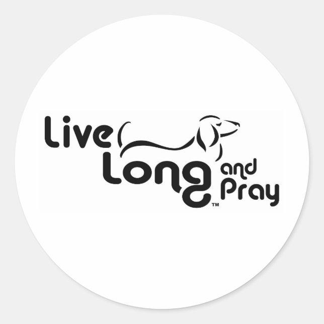 Sticker rond du logo Dachshund (Devant)