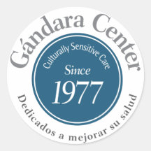 Sticker rond du logo du Gándara Center