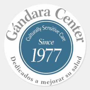 Sticker rond du logo du Gándara Center