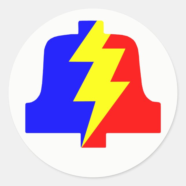 Sticker rond du logo PLA classique (Devant)