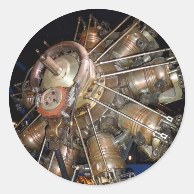 Sticker rond du moteur étoile (Devant)