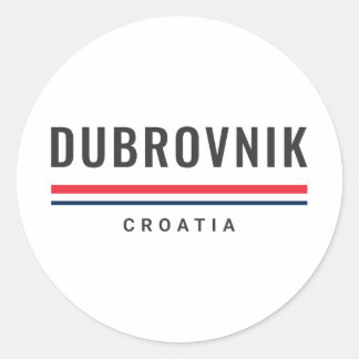 Sticker Rond Dubrovnik Ville Croatie