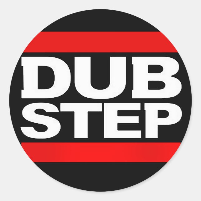 Sticker Rond dubstep remix-benga-dubstep radio sans dubstep-dub (Devant)