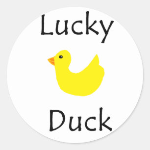 Sticker Rond Duck
