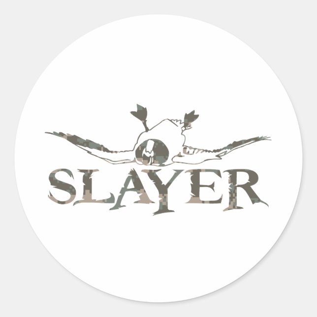 STICKER ROND DUCK SLAYER (Devant)