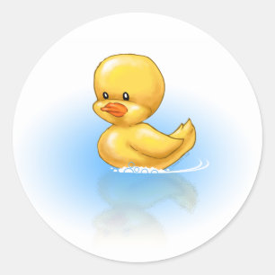 Sticker Rond Ducky