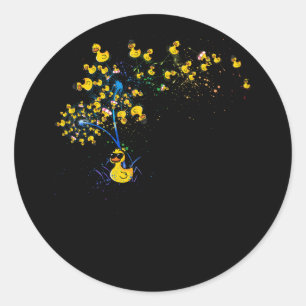 Sticker Rond Ducky Rubber Dandelion Dandelion Duckkber Rubber