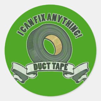 Sticker Rond Duct Tape, je peux réparer tout