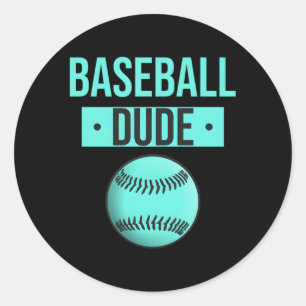 Sticker Rond Dude parfait de base-ball
