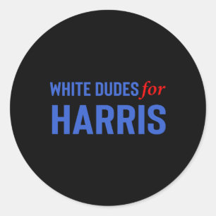 Sticker Rond Dudes Pour Kamala Harris 10
