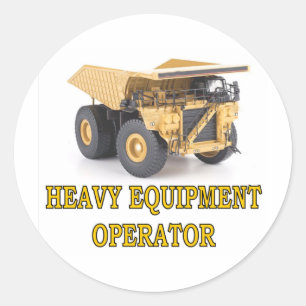 STICKER ROND DUMPTRUCK