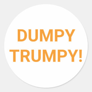 Sticker Rond DUMPY TRUMPY Bande dessinée Splash-Art Hankamer Ar