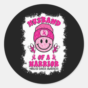 Sticker Rond D'Une Équipe De Soutien À La Sensibilisation Au Ca