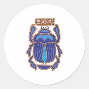 Sticker Rond Dung Dung Beetle égyptien Scarab
