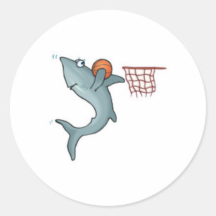 Sticker Rond dunk de basket en étant accroché