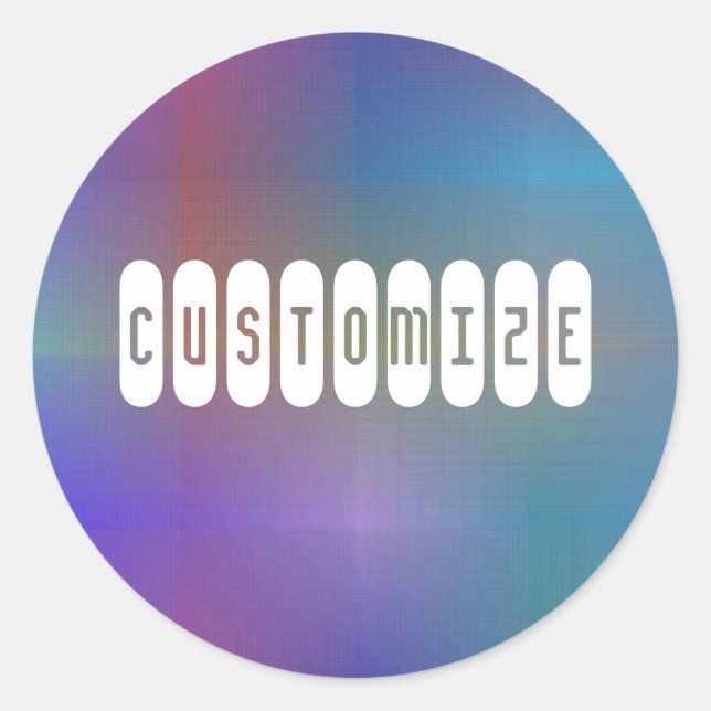 Sticker Rond Dusky Color I - Modèle (Devant)
