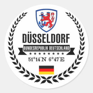 Sticker Rond Düsseldorf
