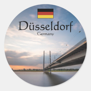 Sticker Rond Dusseldorf Allemagne