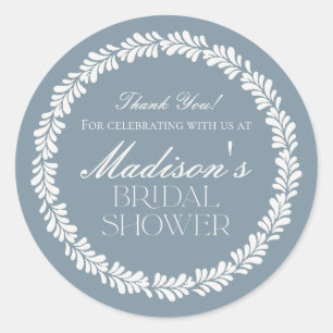 Sticker Rond Dusty Blue Talavera Espagne Fiesta Fête des mariée