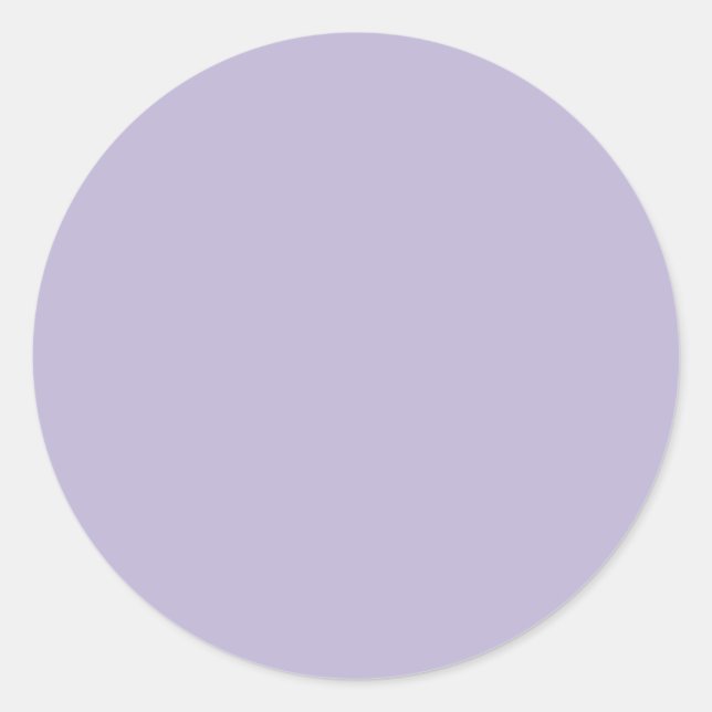 Sticker Rond Dusty Lavender couleur solide (Devant)