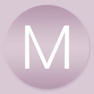 Sticker Rond Dusty Purple (couleur modifiable) Moderne Minimali