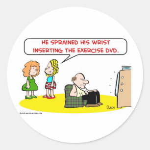 Sticker Rond DVD d'exercice au poignet