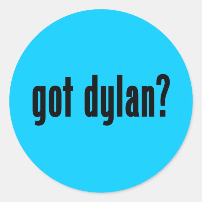 Sticker Rond dylan ? (Devant)