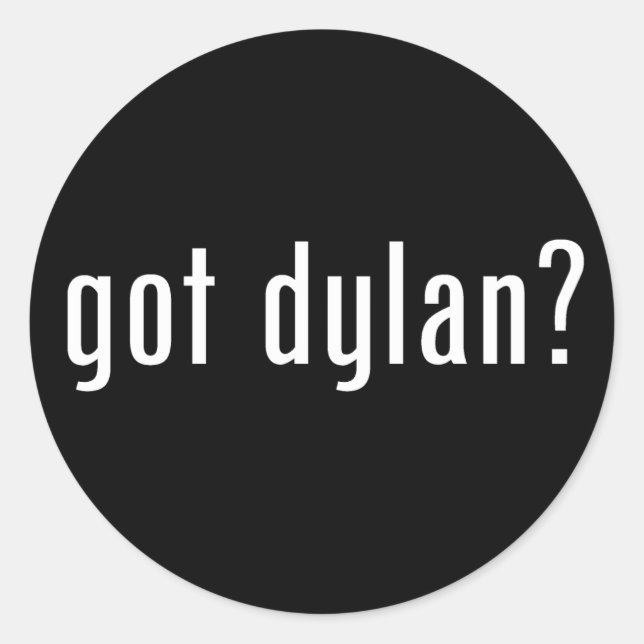 Sticker Rond dylan ? (Devant)
