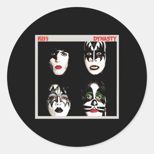 Sticker Rond Dynastie Kiss 1979 (Devant)