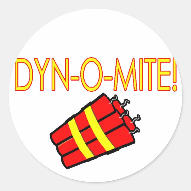 Sticker Rond Dynomite (Devant)