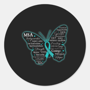 Sticker Rond Dysautonomia Sensibilisation POTS HyperPOTS NCS Mo