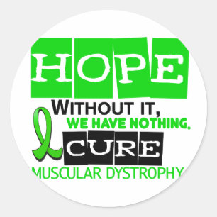 Sticker Rond Dystrophie musculaire HOPE 2