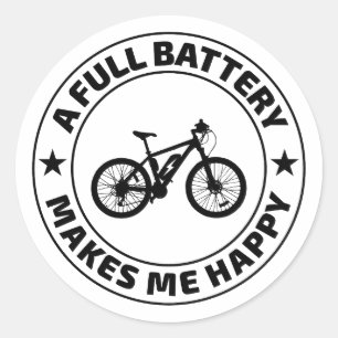 Sticker Rond E-Bike Electric-Bike E-Cyclist Bicycling 