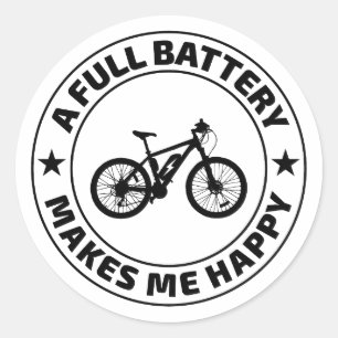 Sticker Rond E-Bike Electric-Bike E-Cyclist Bicycling