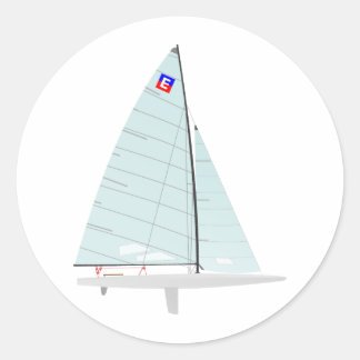 Sticker Rond E-scow Racing Sailboat onedesign Class