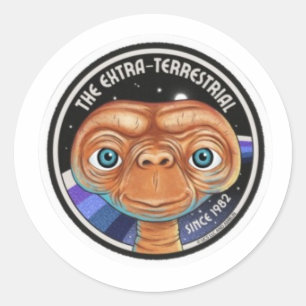 Sticker Rond E.T. Le Terrestre Extra Depuis 1982