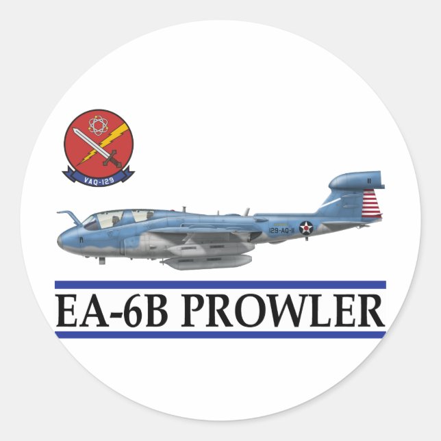 Sticker Rond EA-6B "Prowler" (Devant)