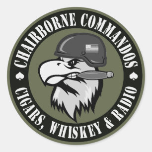 Sticker Rond Eagle de tabagisme rond