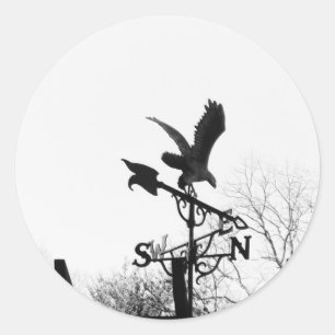 Sticker Rond Eagle et flèche