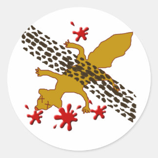 Sticker Rond Earl L'Écureuil Mort