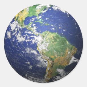 Sticker Rond Earth