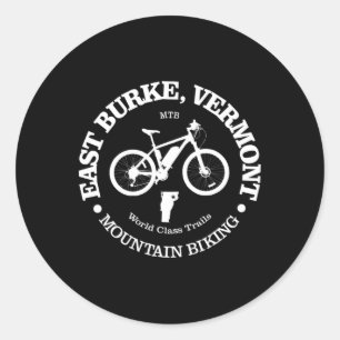 Sticker Rond East Burke Drôle East Burke Vermont Vélo de Montag