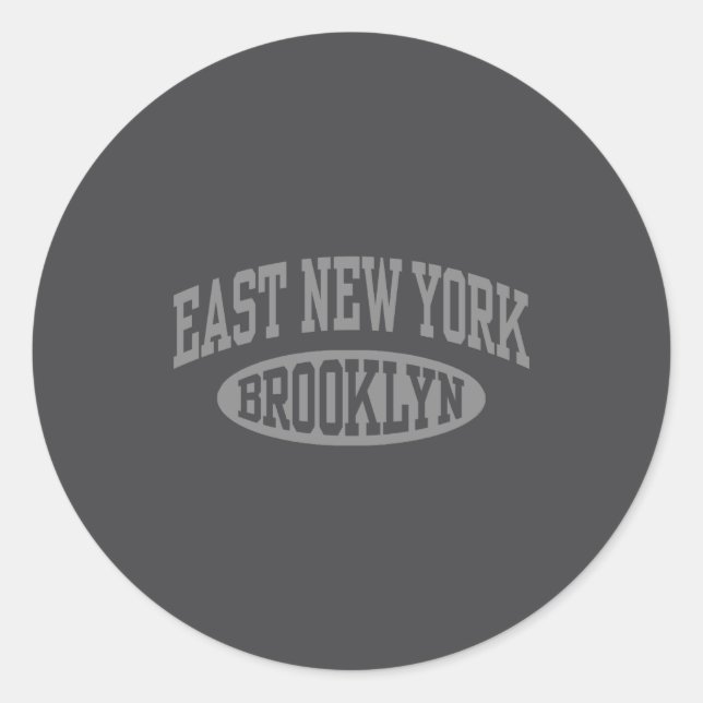 Sticker Rond East New York Brooklyn  (Devant)