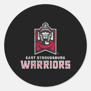Sticker Rond East Stroudsburg Esu Guerriers Grande