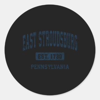 Sticker Rond East Stroudsburg Pennsylvanie Pa Sports sportifs D