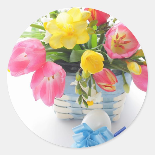 Sticker Rond easter decoration (Devant)
