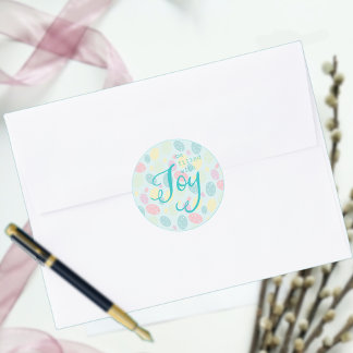 Sticker Rond Easter Joy