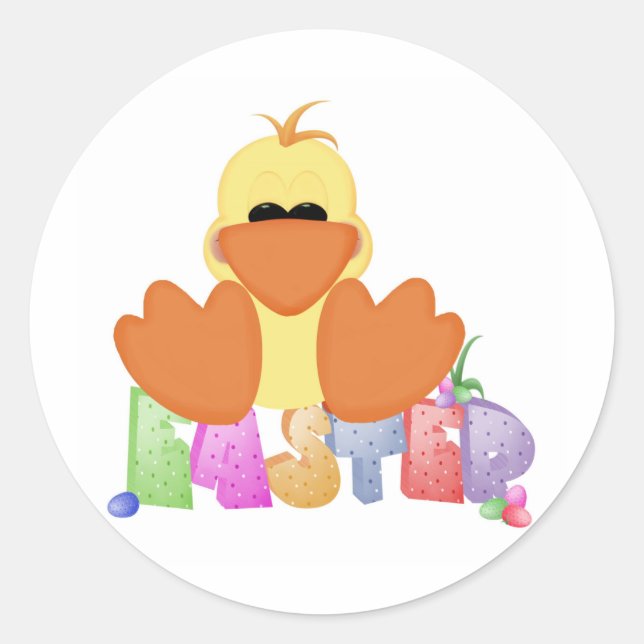 STICKER ROND EASTERDUCKJRETT (Devant)