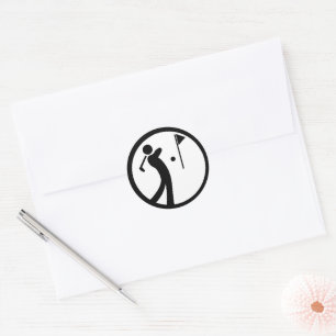 Sticker Rond Eat Sleep Golf