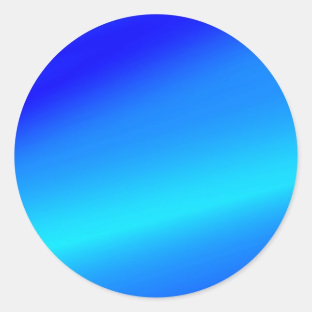Sticker Rond Eau claire bleu cuivre pastel abstrait (Devant)